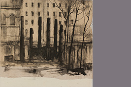 Monotype - Ruines et colonnes - Gérard Jan