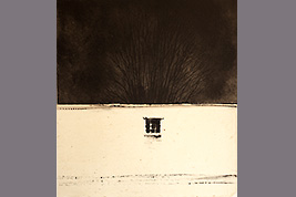 Monotype - Fenêtre sur cour - Gérard Jan