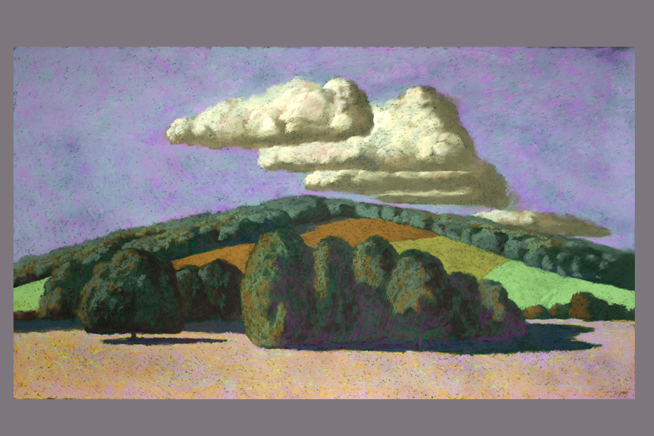 Pastel - Vallon et nuages - Gerard Jan