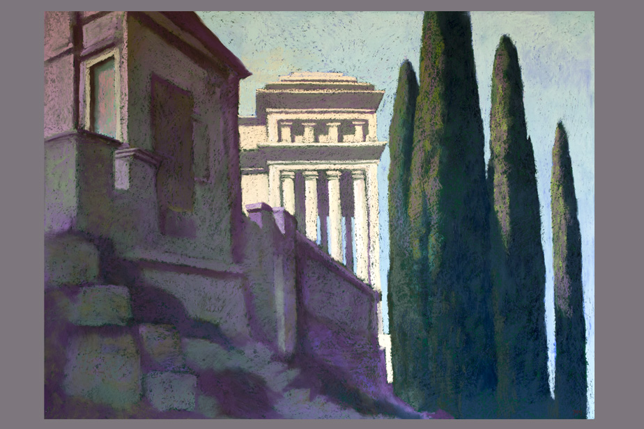 Pastel - Vue de Rome - Gerard Jan