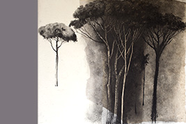 Monotype - Les grands pins - Gérard Jan