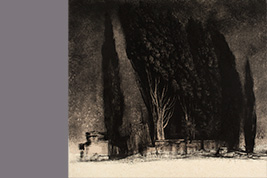 Monotype - Vestiges et arbres - Gérard Jan
