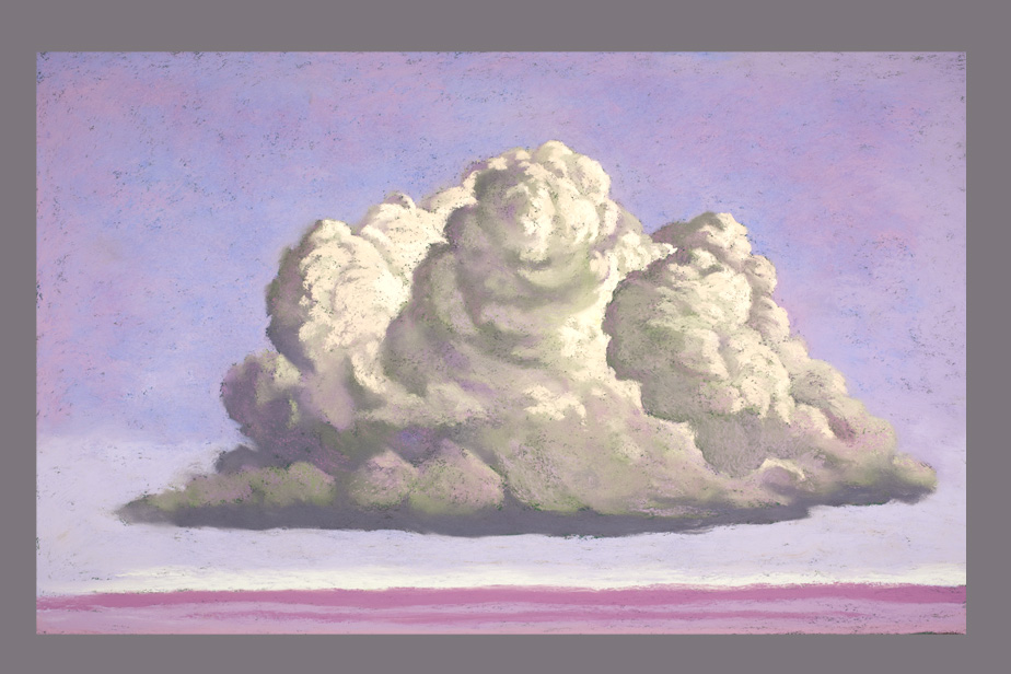 Pastel - Grand nuage, plaine - Gerard Jan