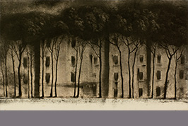 Monotype - Immeuble, pins - Gérard Jan