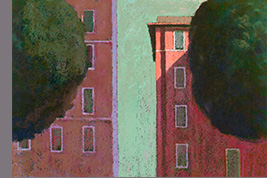 Pastel - Deux immeubles, Gènes - Gérard Jan