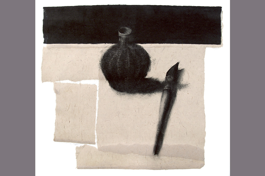 Monotype - Gourde, pinceau - Gerard Jan