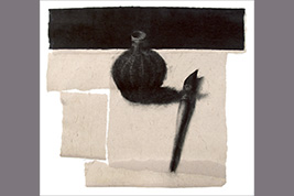 Monotype - Gourde, pinceau - Gérard Jan