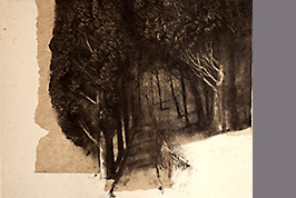 Monotype - Allée, Villa Monasterio - Gérard Jan