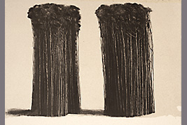 Monotype - Deux ramiers - Gérard Jan
