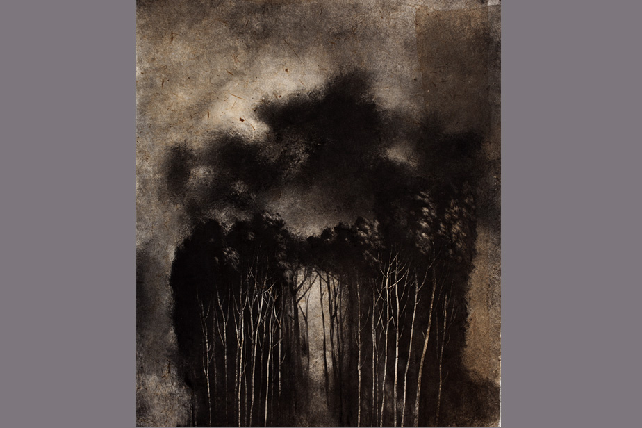 Monotype - Nuages sombres, Parc Pamphilj - Gerard Jan