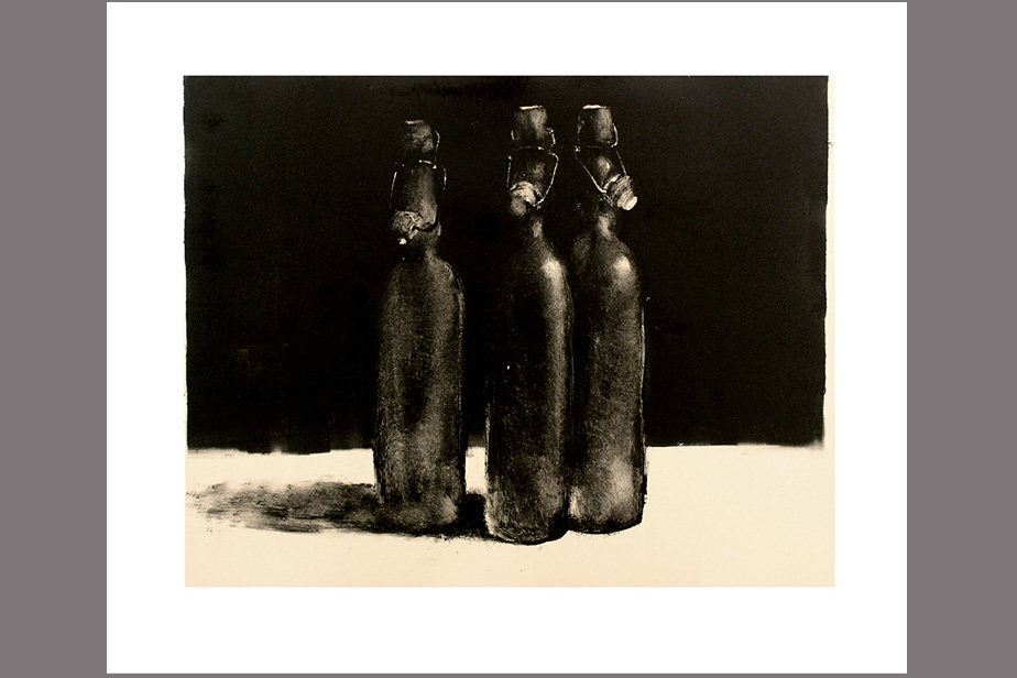 Monotype - Trois bouteilles - Gerard Jan
