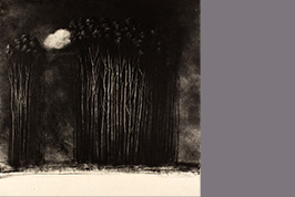 Monotype - Nuage et forêt - Gérard Jan