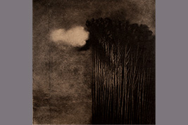 monotype - Grande forêt sombre - Gérard Jan