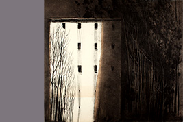 Monotype - Ombre sur un immeuble - Gérard Jan