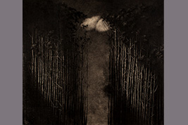 monotype - Ouverture dans la forêt - Gérard Jan