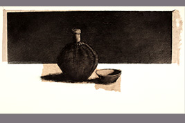 Monotype - Gourde et petit bol - Gérard Jan